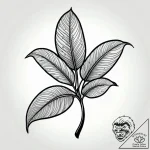 Tat tattoo sketch, shiny banana leaves with w… – style Jagger Old – tattoo sketch (09.12.2025 22:17)