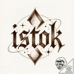 115. tattoo sketch: “istok” rune with subtle… – style Flux Inscriptions – tattoo sketch (10.12.2025 07:57)