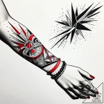 Tattoo design a wrist with abstract lines for… – style Jaeger Simple – tattoo sketch (10.12.2025 08:16)