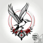 Tat tattoo sketch, typewriter keys transformi… – style Jagger Old – tattoo sketch (10.12.2025 10:17)