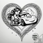 Tattoo sketch, lightning mcqueen and sally ro… – style Jaeger Simple – tattoo sketch (10.12.2025 10:56)