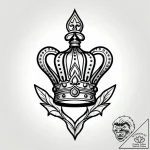 Crown, tattoo flash sheet design, soft whip s… – style Jagger Old – tattoo sketch (10.12.2025 16:57)