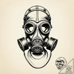 Tattoo sketch a minimalist gas mask silhouett… – style Jaeger Simple – tattoo sketch (11.12.2025 04:17)
