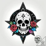 Tattoo sketch a blackwork representation of t… – style Jagger Old – tattoo sketch (11.12.2025 10:17)