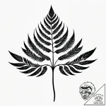 Fern frond unfurling to reveal a tiny galaxy,… – style Jagger Old – tattoo sketch (11.12.2025 11:37)