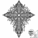 талисман, concept art for tattoo, on a clean… – style Jaeger Mini – tattoo sketch (11.12.2025 17:57)