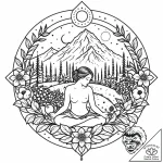 Tattoo design: a peaceful scene of mokosh ten… – style Jaeger Mini – tattoo sketch (11.12.2025 19:17)