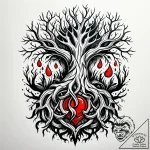 Oak roots breaking stone relic, tattoo sketch… – style Jaeger Simple – tattoo sketch (12.12.2025 04:18)