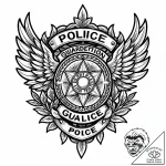Tat tattoo sketch, police badge with wings an… – style Jaeger Mini – tattoo sketch (12.12.2025 06:38)