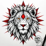 Lion paw beneath spectral sun, tattoo flash s… – style Jaeger Simple – tattoo sketch (12.12.2025 10:17)