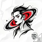 Opal dust swirling through cosmos, tattoo fla… – style Flux Inscriptions – tattoo sketch (12.12.2025 11:17)