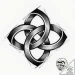 Tattoo design a symbol of unbreakable knotwor… – style Flux Inscriptions – tattoo sketch (12.12.2025 12:37)