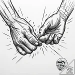 Tattoo sketch, stuart and bob high-fiving, fr… – style Jaeger Mini – tattoo sketch (12.12.2025 13:17)
