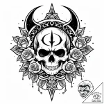 The bat-signal, concept art for tattoo, soft… – style Jaeger Mini – tattoo sketch (12.12.2025 19:57)