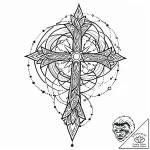 Tattoo sketch, abstract thin line spiral with… – style Jaeger Mini – tattoo sketch (12.12.2025 21:17)