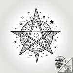 Tattoo design a zodiac glyph composed of tiny… – style Jagger Old – tattoo sketch (12.12.2025 22:57)