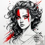 Tattoo sketch, merida’s determined eyes close… – style Jaeger Simple – tattoo sketch (13.12.2025 00:57)