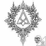 123. tattoo sketch: “lelya” rune with a youth… – style Jaeger Mini – tattoo sketch (13.12.2025 01:17)