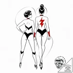 Tattoo sketch, mr. incredible and elastigirl… – style Jaeger Mini – tattoo sketch (13.12.2025 05:17)
