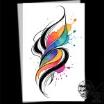 Tattoo sketch, swirling abstract patterns wit… – style Flux Inscriptions – tattoo sketch (13.12.2025 09:57)