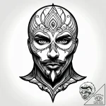 A detailed balaclava over face, hidden,, conc… – style Jagger Old – tattoo sketch (13.12.2025 10:56)