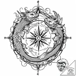 Tattoo sketch a compass whose needle always p… – style Jaeger Mini – tattoo sketch (13.12.2025 11:57)