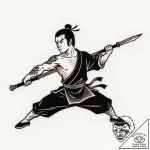 Tattoo sketch, tai lung roaring with claws, f… – style Flux Inscriptions – tattoo sketch (13.12.2025 13:57)