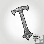 A person splitting logs with an axe., ink ill… – style Jagger Old – tattoo sketch (13.12.2025 17:37)