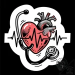 Tat tattoo sketch, doctor’s stethoscope inter… – style Flux Inscriptions – tattoo sketch (13.12.2025 17:57)