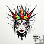 Hidden relic crowned with thorns, tattoo sket… – style Jaeger Simple – tattoo sketch (13.12.2025 23:36)