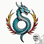 Rune serpent coiling through bone arch, tatto… – style Jagger Old – tattoo sketch (14.12.2025 00:17)