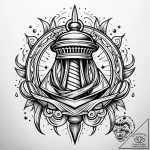 Untouched staff beneath spectral rift, concep… – style Jaeger Simple – tattoo sketch (14.12.2025 02:17)