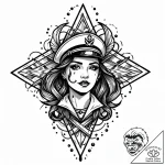Tattoo sketch a pixelated character dissolvin… – style Jaeger Mini – tattoo sketch (14.12.2025 02:37)