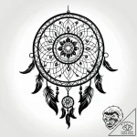 Tattoo sketch a stylized dreamcatcher with de… – style Jagger Old – tattoo sketch (14.12.2025 02:56)
