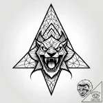 Tattoo sketch, tai lung snarling with sharp t… – style Jagger Old – tattoo sketch (14.12.2025 04:16)