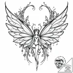 Tat tattoo sketch, delicate fairy with transl… – style Jaeger Mini – tattoo sketch (14.12.2025 06:37)