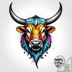 Tattoo design a powerful taurus bull, with vi… – style Jagger Old – tattoo sketch (14.12.2025 10:57)