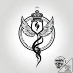 Tat tattoo sketch, doctor’s white coat adorne… – style Jagger Old – tattoo sketch (14.12.2025 12:16)