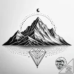 Tat tattoo sketch, minimalist mountain range… – style Jaeger Simple – tattoo sketch (14.12.2025 12:58)