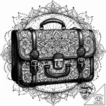 Worn leather briefcase, full of stories, tatt… – style Jaeger Mini – tattoo sketch (14.12.2025 13:16)