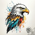 Tattoo sketch, spirit standing on rock with e… – style Jaeger Simple – tattoo sketch (14.12.2025 14:17)