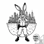 Tattoo sketch, judy hopps in police stance wi… – style Jaeger Mini – tattoo sketch (14.12.2025 15:56)