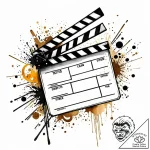 Tat tattoo sketch, director’s clapboard with… – style Jaeger Mini – tattoo sketch (14.12.2025 18:37)