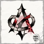 Tattoo design a textured, weathered stone eff… – style Flux Inscriptions – tattoo sketch (15.12.2025 03:17)