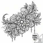 жемчуг, tattoo line art, on a clean white pap… – style Jaeger Mini – tattoo sketch (15.12.2025 05:17)