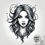 Tat tattoo sketch, water elemental with flowi… – style Jagger Old – tattoo sketch (15.12.2025 08:16)