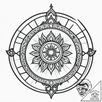 Tattoo sketch a zodiac symbol as a gate or po… – style Jagger Old – tattoo sketch (15.12.2025 10:56)