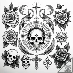 Tattoo design a zodiac animal with subtle alc… – style Jaeger Simple – tattoo sketch (15.12.2025 17:57)