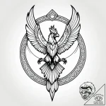 Griffin, the guardian of treasure and knowled… – style Jagger Old – tattoo sketch (15.12.2025 18:41)