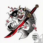 Jade dagger beneath crimson moon, tattoo draw… – style Flux Inscriptions – tattoo sketch (15.12.2025 20:17)